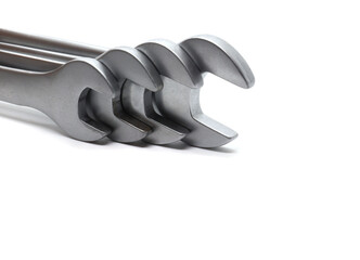 Wrench set on white background for background and design and decoration