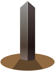 三角柱のモノリス