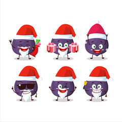 Santa Claus emoticons with fig cartoon character