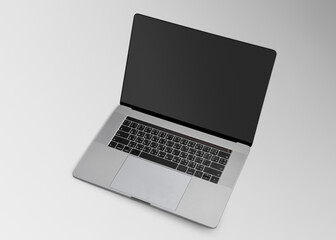 Laptop screen mockup digital device