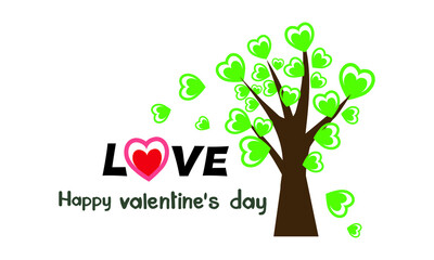 Obraz premium Happy Valentine's Day with love and hearts, Holiday greeting card, gift voucher, invitation design, love creative concept Vector illustration.