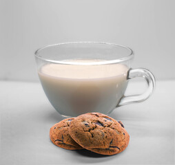 Milk and Chocolate Cookies
