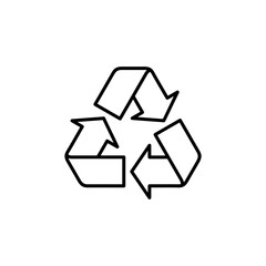 Fototapeta premium Recycle icon vector. Recycling vector icon.