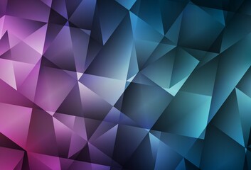 Obraz premium Light Blue, Red vector shining triangular background.