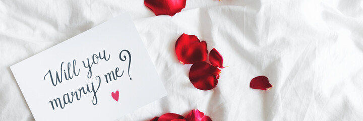 Will you marry me on a card