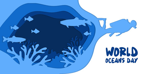WORLD OCEANS BACKGROUND / TEMPLATES DESIGN
