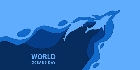 WORLD OCEANS BACKGROUND / TEMPLATES DESIGN