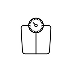 Scales icon vector. Weight scale icon