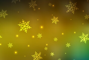 Dark Green, Yellow vector layout in New Year style.