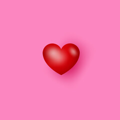 pink valentine heart