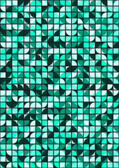 Abstract Geometric Pattern generative computational art illustration