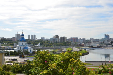 Stunning view of Cheboksary city, Russia