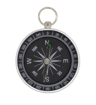 Compass isolated on white background with clipping path