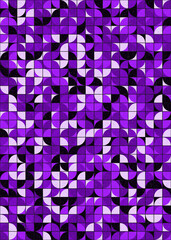 Abstract Geometric Pattern generative computational art illustration