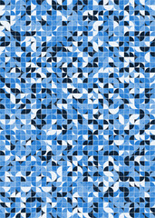 Fototapeta premium Abstract Geometric Pattern generative computational art illustration