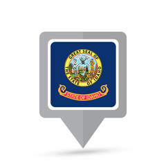 Idaho state flag map icon