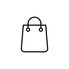 Shopping bag icon vector. shopping icon vector