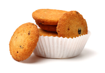 Cookies on a white background