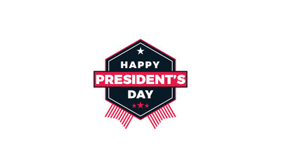 HAPPY PRESIDENT DAY LOGO VECTOR OF AMERICA