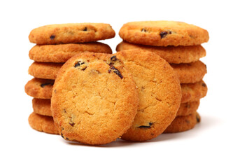 Cookies on a white background