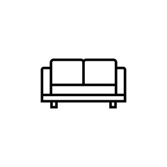 Sofa icon vector. sofa icon illustration