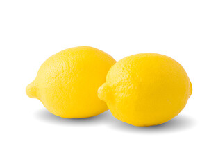 fresh lemon isolated on a white background