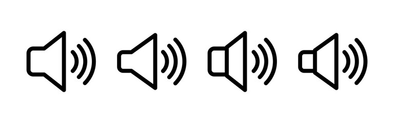 Speaker icon vector. volume icon vector. loudspeaker icon vector. sound symbol