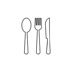 spoon and fork icon vector. spoon, fork and knife icon vector. restaurant icon