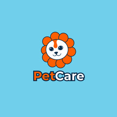 Pet care logo, animal design concept, health logo, animal lover logo concept