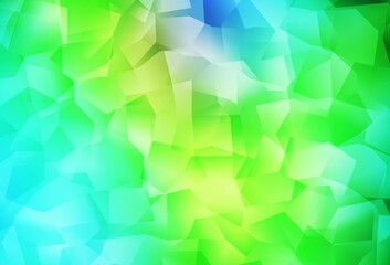 Light Blue, Green vector abstract mosaic background.