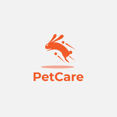 Pet care logo, animal design concept, health logo, animal lover logo concept