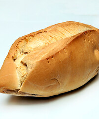 Bread surrounded by white background