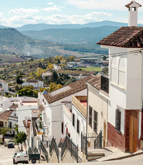 Fototapeta na wymiar Street in the town of Pampaneira in Granada