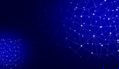Network technology internet communication graphic abstract dark blue background