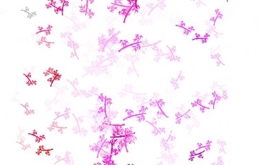 Light Purple vector abstract design with branches.