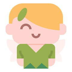 Fairy icon for web element , webpage, application, card, printing, social media, posts etc.