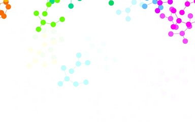 Light Multicolor vector template with artificial intelligence structure.