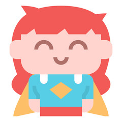 Superhero icon for web element , webpage, application, card, printing, social media, posts etc.