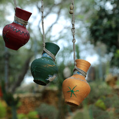 Background with jugs