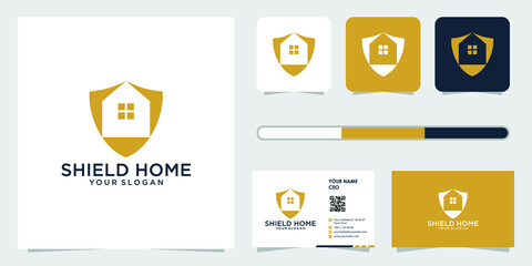 home security logo design template