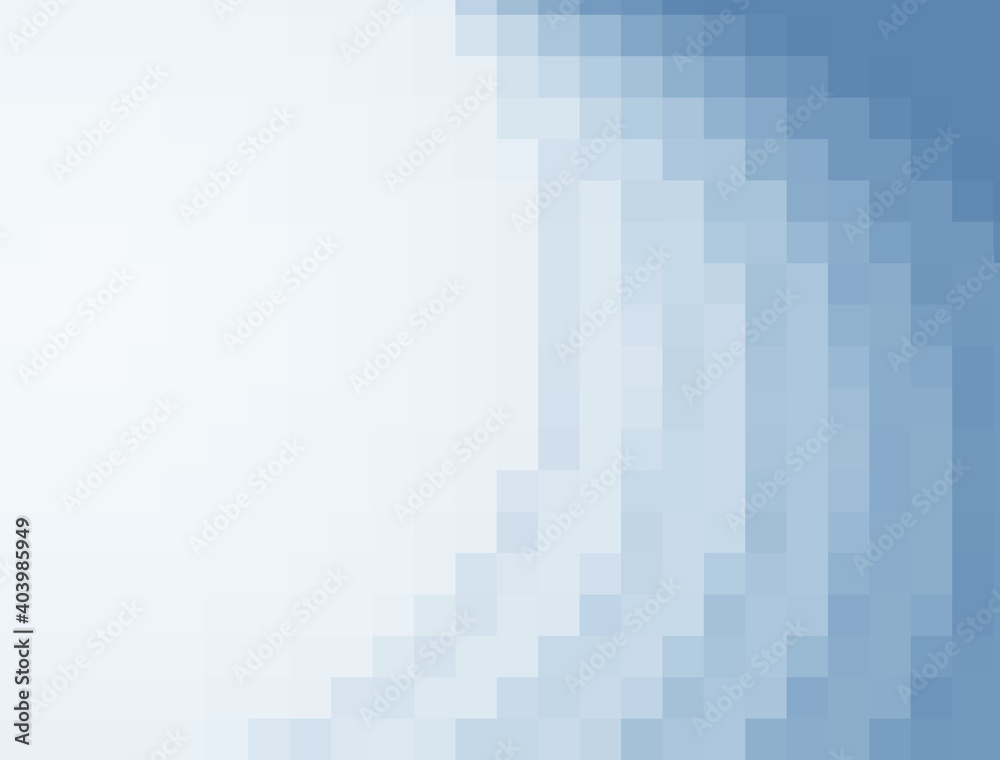 Wall mural abstract blue christmas winter pixel background frame texture with empty space for text.
