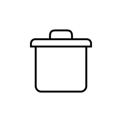Trash icon vector. trash can icon. delete icon vector. garbage