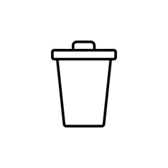 Trash icon vector. trash can icon. delete icon vector. garbage