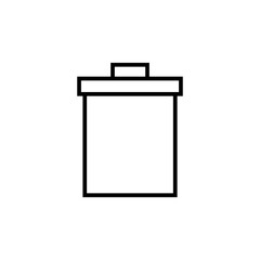 Trash icon vector. trash can icon. delete icon vector. garbage