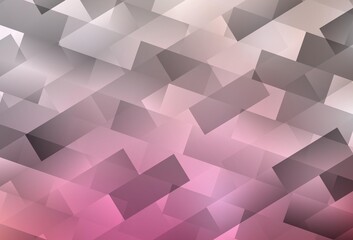 Light Pink, Yellow vector background with rectangles.