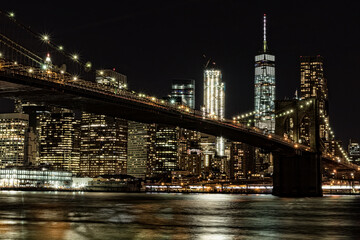 Fototapeta na wymiar Illuminated City At Night