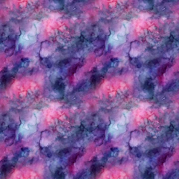 Watercolor Tie Dye Seamless Pattern with Galaxy Vibe Stock