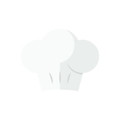 Flat Design Style Kitchenware chef hat icon. kitchen utensil for cooking or cook symbol. logo pictogram for chef head wear profession. Vector illustration. Design on white background. EPS 10