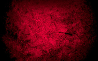 Obraz premium Old wall texture cement black red background abstract dark color design are light with white gradient background.