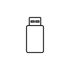 Usb icon vector. Flash disk icon vector